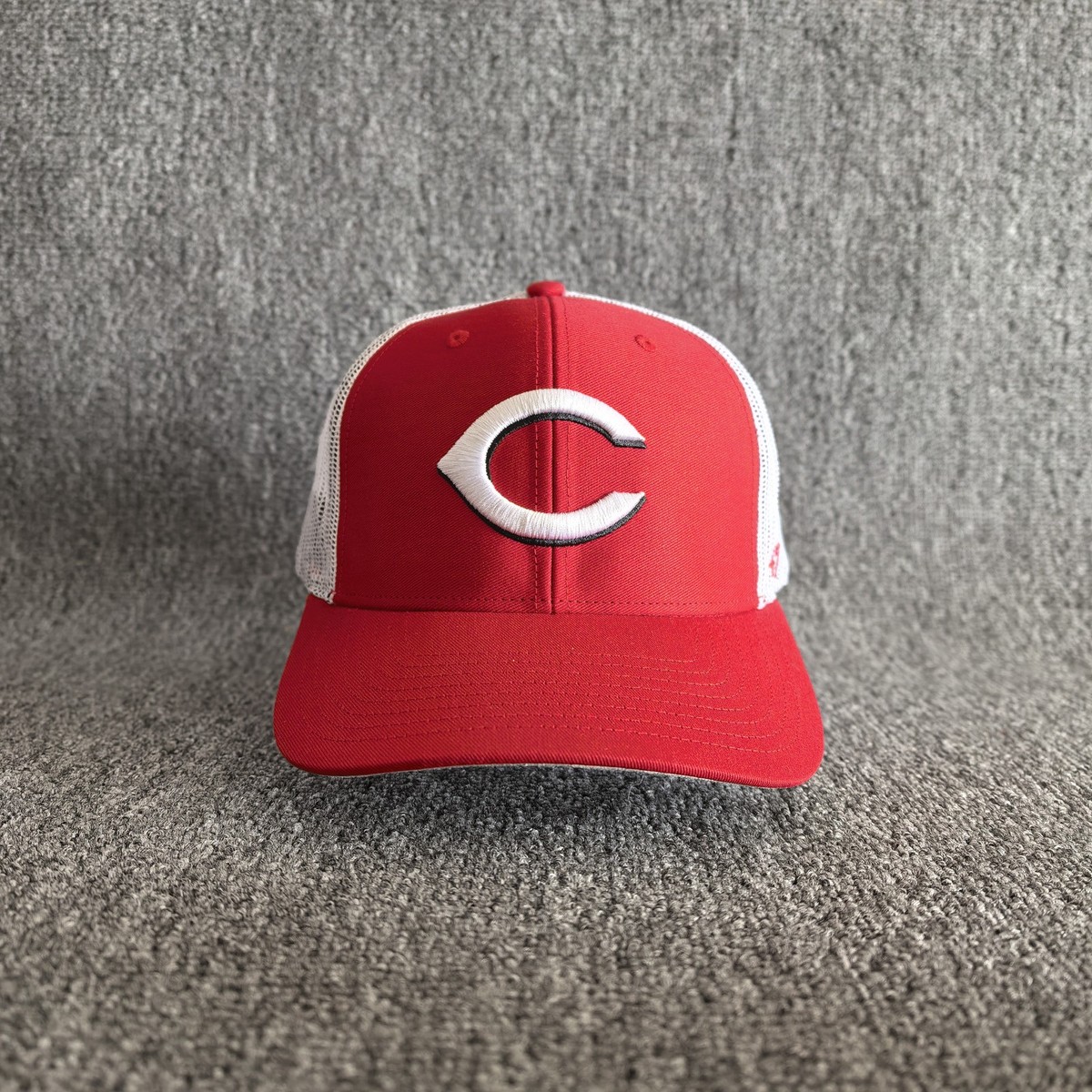 47 Brand Cincinnati Reds Trucker Snapback Red White OSFA Hat