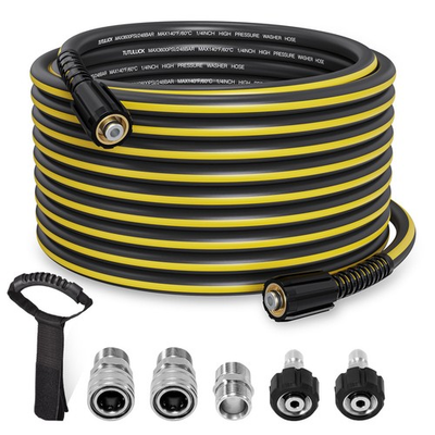 #ad Pressure Washer Hose 50ft 1 4quot; Flexible Power Washer Hose Kink Resistant36... $52.04