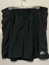 Mens NIKE Vintage Gray Tag Lightweight Nylon Shorts Sz XL Altered