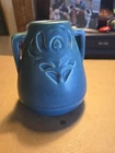 Rookwood 1914 Matt Blue Green Vase Pottery Antique Art Deco Arts & Crafts 1885
