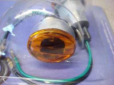 K & S MARKER LIGHT MINI OVAL AMBER LENS 25-8280 CBR YZF ZX GSXR GS