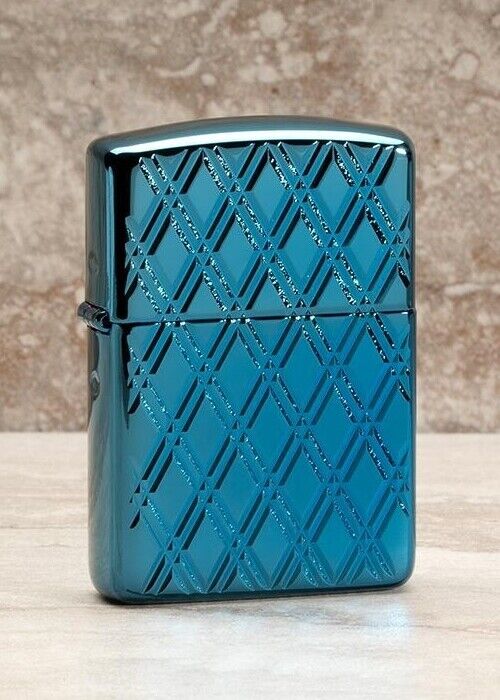 ZIPPO ★ BLUE DIAMOND DESIGN (Armor - 2-sided) Een schat aan aanbiedingen