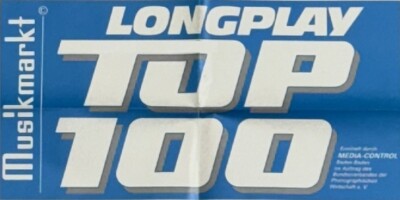 Charts Poster - Plakat ''Der Musikmarkt'' LONGPLAY TOP 100; DINA2 -  Auswahl 1991: