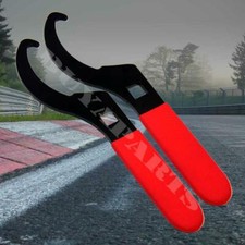 2x Steel Adjustable Sleeve Coilover Spanner Wrench Black 2x Steel Adjustable Sleeve Coilover Spanner Wrench Black
