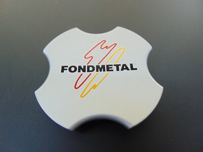 Original Fondmetal Nabenkappen Alufelge silber Nabendeckel 85/67/46 mm