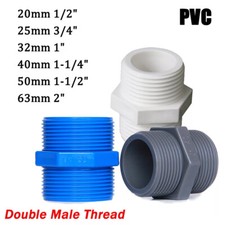 PVC Male BSP Threaded Straight Connector Pipe Fitting Socket Adapter 20mm-63mm