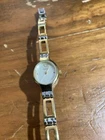 Vintage Timex Womans K4 Wrist Watch Two Tone Elegant design Works w new battery