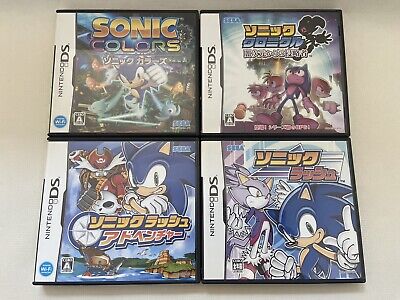 Lot of 4 Sonic Colors Chronicle Rush Adventure Rush Nintendo DS