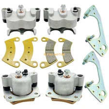 Front Rear Brake Calipers All 4 W/Pads for Polaris RZR 900 RZR XP 900 2011-2014
