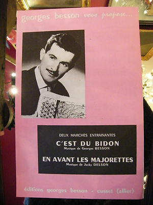 Partition C'est du bidon En avant les majorettes Georges Besson 1966