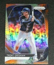 2020 Panini Prizm Trent Grisham Cosmic Haze RC #80 Rookie Baseball Card
