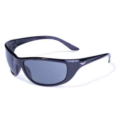 Global Vision Flexible Sonnenbrille mit UV400 und kratzfesten Linsen, Schwarz