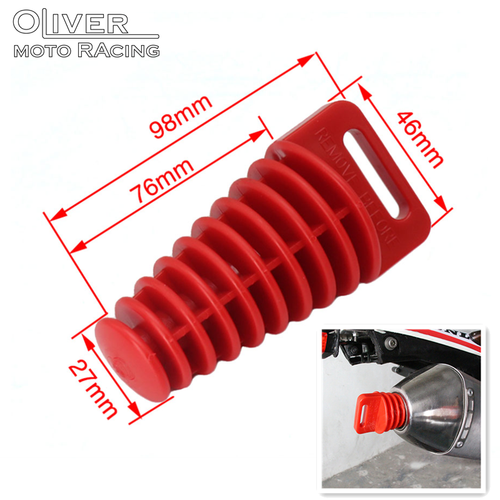 Muffler Exhaust Wash Plug 0.8 "to 2.2", Rubber Exhaust Silencer Wash Plug For 2 Stroke And 4 Stroke Motorcycle Dirt Bike And ATV, QUAD In | Whizz Mufflers