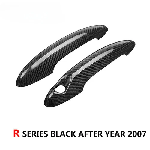For BMW MINI Cooper S R50 R53 R55 R56 Real Carbon Fiber Door Handle Cover Trim - Picture 4 of 11