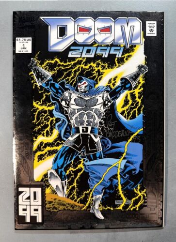 Doom 2099 1 (VF 8.0) SILVER FOIL COVER / 1st Doom 2099 / signed by PAT BRODERICK - Bild 2 von 10