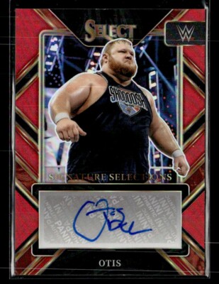 Otis  2023 Panini Select WWE Red Auto /49