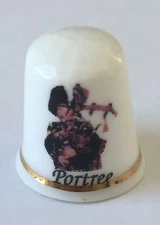 Portree Thimble Vintage Souvenir Collectible