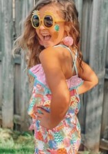 Matilda Jane Let  s Go Together Pineapple Princess Romper Size 2T