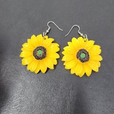 Sunflower Drop Earrings Long Dangle Fashion Jewelry Jewellery for Women Girls