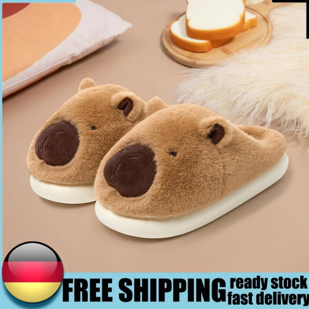 APL Peluche Capybara Pantofole Animali Pelosi Comode Antiscivolo per Uomo Donna