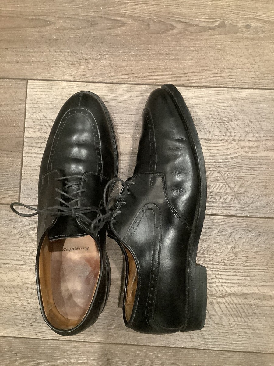 Allen Edmonds Kingsley Leather Split Toe Black Oxford Men display picture 1