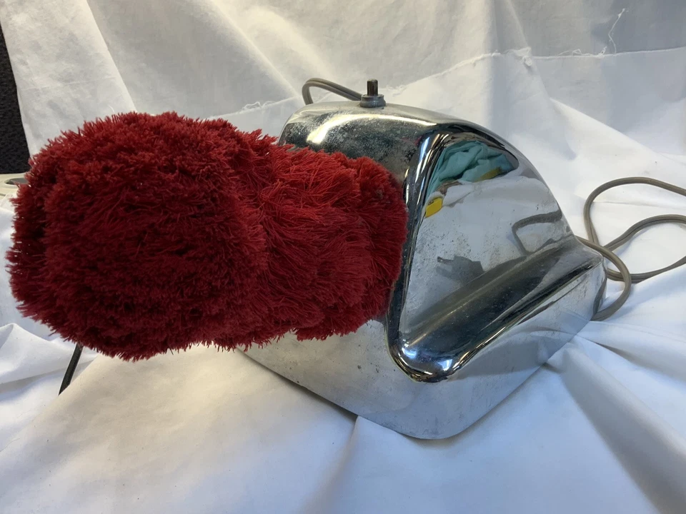 Bota Valet/Pulidora Vintage Cromada Modelo #62 Con Cepillo Original Belk Inc Funciona Foto 3 de 4