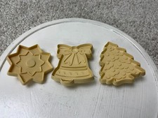 Lot of 3 Vintage Hutzler Christmas Shape Mold...