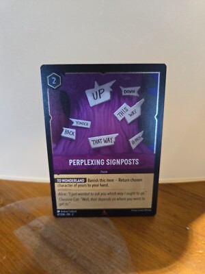 Lorcana Perplexing Signposts (67/216) Rise of the Floodborn NM FOIL