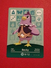 BECKY ANIMAL CROSSING AMIIBO SERIES 4 CARD #375 TRACKED AU POST geniuine