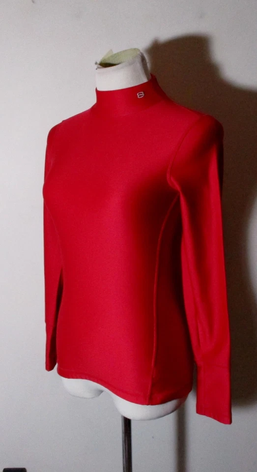 СЛОЙ 8 красный длинным рукавом насмешливый шеи сжатия Топ женский размер XS - Изображение 4 из 4