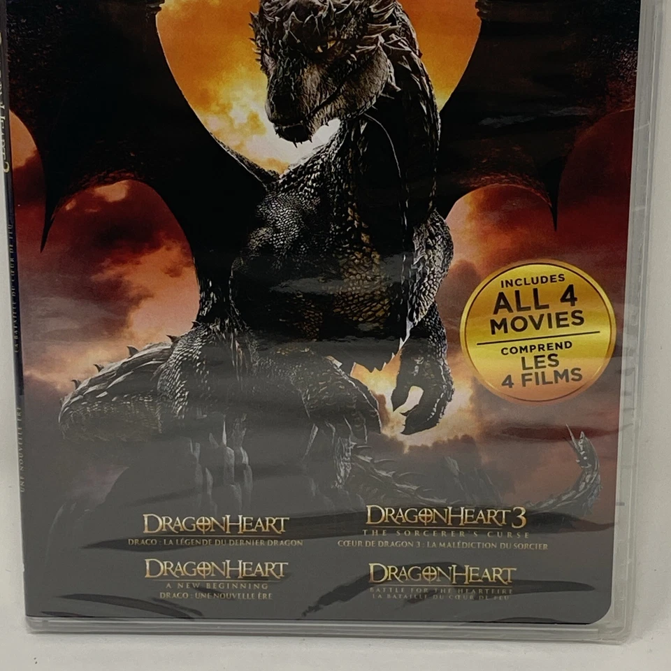 Dragonheart 4-Movie Collection (DVD) (Bilingual Packaging) Region 1 New Sealed - Image 3 of 4