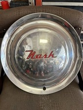 Vintage 1952-1955 Nash Car Hubcap Antique 15 Inch Wheel Cover Chrome Red Vintage 1952-1955 Nash Car Hubcap Antique 15 Inch Wheel Cover Chrome Red