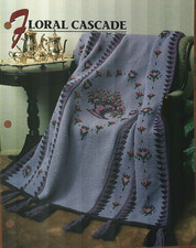 NEW FLORAL CASCADE ANNIE'S CROCHET QUILT  AFGHAN CLUB PATTERN INSTRUCTIONS