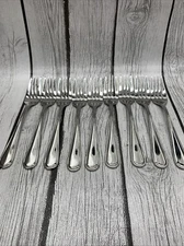 (9) Fork Bon Chef 18/10 Stainless Outlined