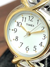 Timex Women's Watch T21854 Quartz Two Tone Stainless Steel Expansion Band 25mm