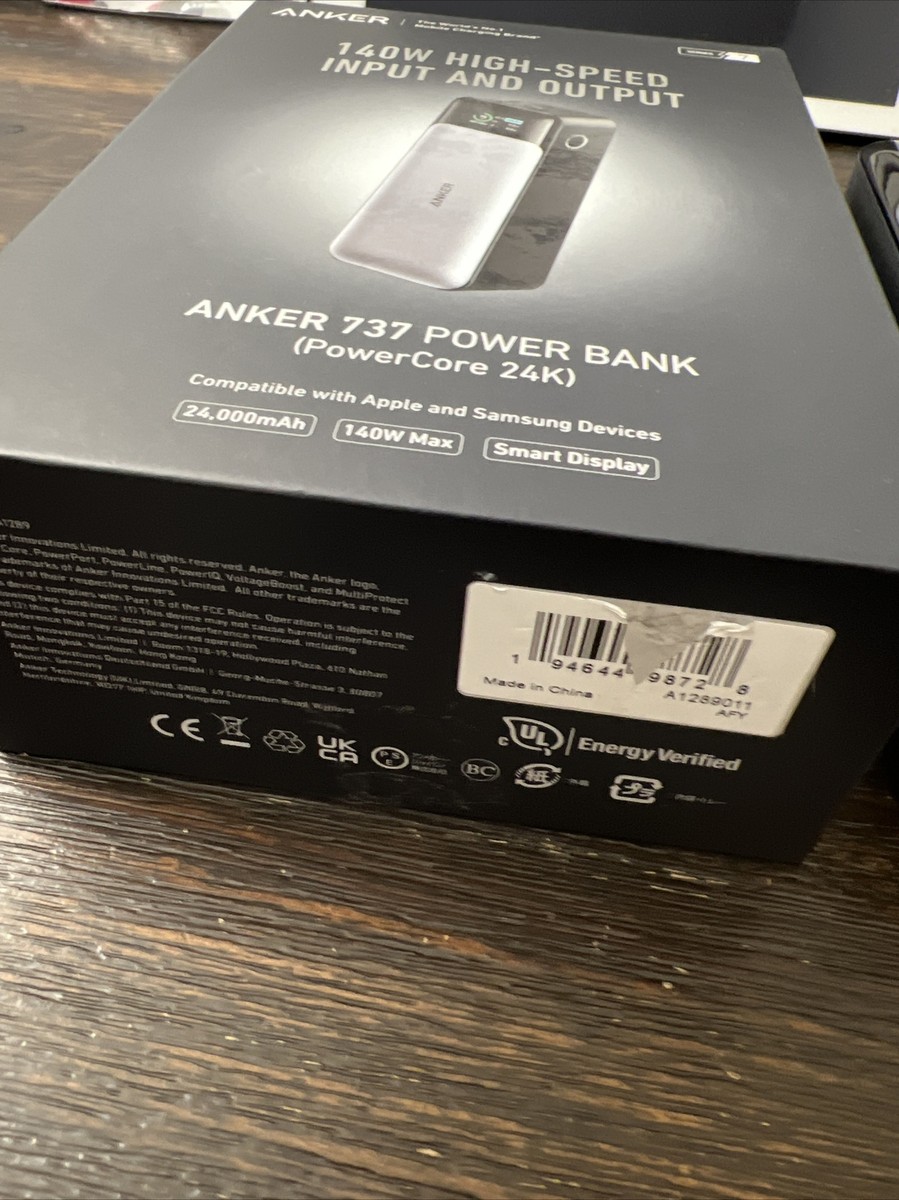 Anker 737 Portable Power Bank 140W 24000mAh Smart Display