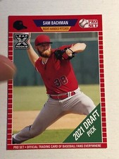 2021 Pro Set Baseball Red Parallel Sam Bachman Base (XRC) PS47