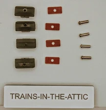 LIONEL PICK UP SHOES & PLATES TT-208 TC-109 &480-20 RIVETS SET OF (4) . NEW