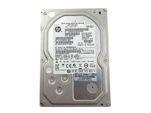 507774-B21 508041-001 HP 2 TB,Internal,7200 RPM,3.5" NHP Hard Drive 638516-001 - Picture 2 of 2