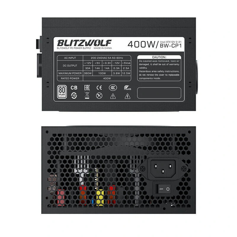 BlitzWolf BW-CP1 PC-Netzteil 400W Computer-Batterie Energieversorgung