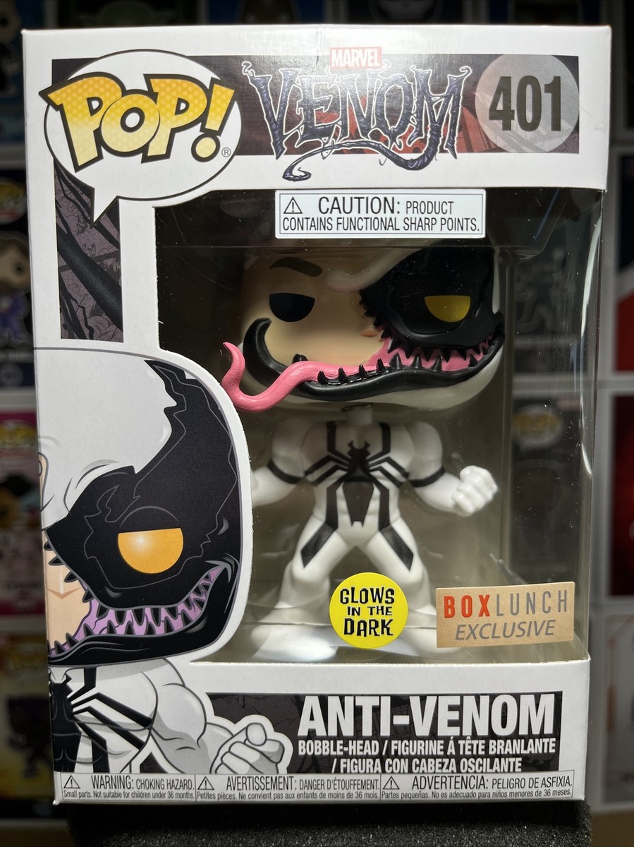 Funko Pop! Anti Venom 401 GITD Box Lunch Excl Marvel Venom w/XL
