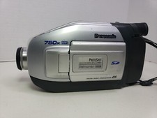 Panasonic Palmcorder PV-L453D VHS-C Video Camera 750x Digital Zoom Untested