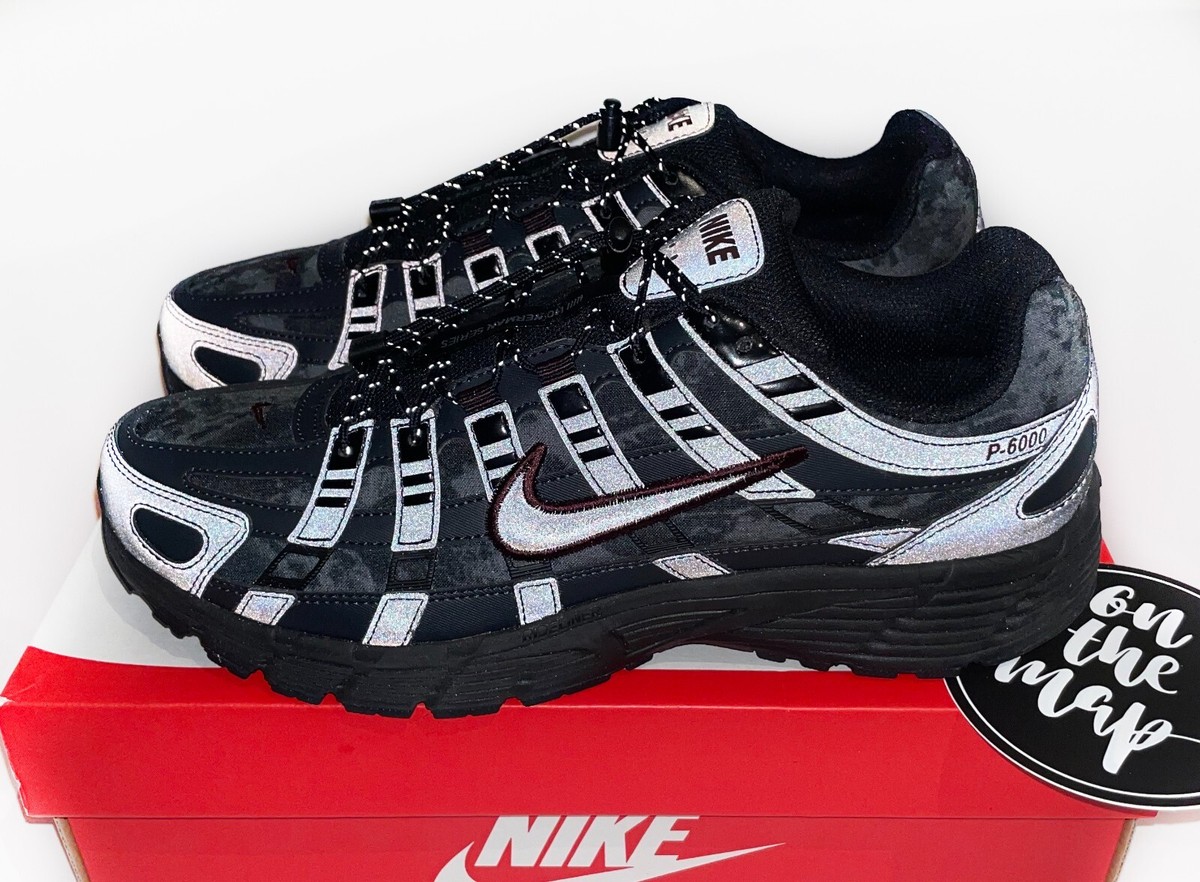 Nike P-6000 Black Burgundy Crush W UK 8.5 US 9.5 W 11 EUR 43