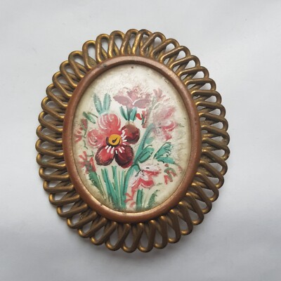 Corbeille de fleurs murale Vintage