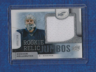 2015-16 Upper Deck ICE Rookie Relics JUMBO /299 # RRJ-CH Connor Hellebuyck