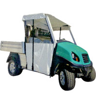 MADE IN USA Over the top Vinyl Enclosure for Club car Carryall 295  1550 BLACK