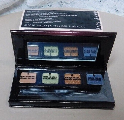 Mary Kay Mini Mineral Eye Color Quad Silky Carmel/Lemongrass/Amber/Denim Frost