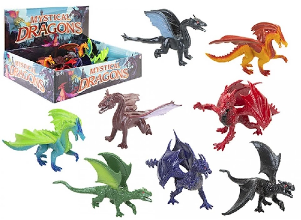 Bulk Toys - 2 Inch Dragon Toys - 24 Pcs Dragon Playset for Party