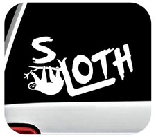 Sloth Decal Sticker for Car Window Truck SUV Van Laptop L1060