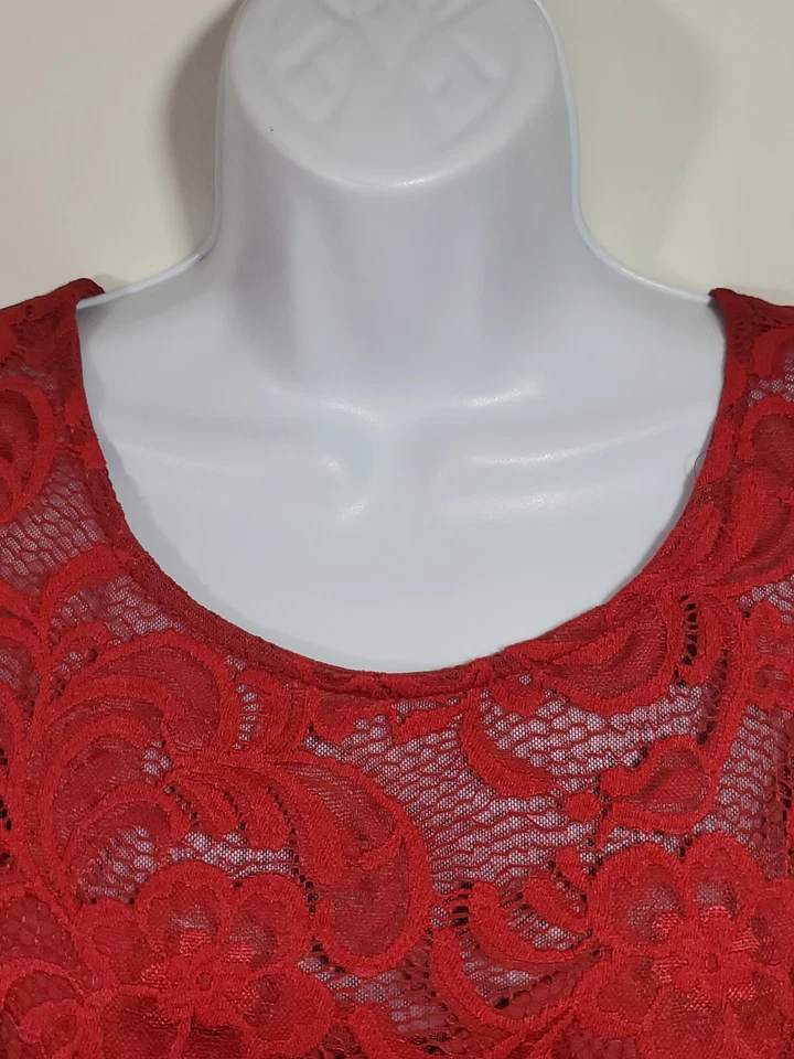 Vestido Ever Pretty Talla 6 Formal Mamá De Novia Vacaciones Largo Granate Rojo Cremallera Encaje Foto 2 de 4